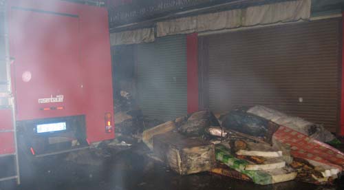 Gia Lai: Cháy cửa hàng kinh doanh chăn đệm và hàng mã